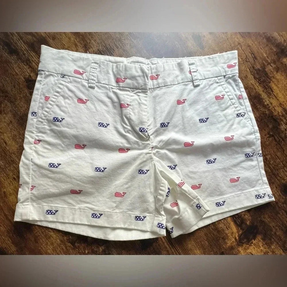 Vineyard Vines | girls Stars and Stripes patriotic shorts. Size: 14 - Picture 2 of 10